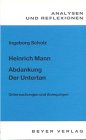 Interpretation: Der Untertan /Abdankung