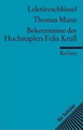 Bekenntnisse des Hochstaplers Felix Krull. Interpretation